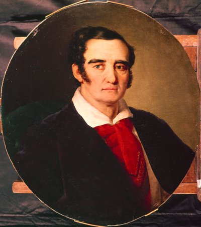 Portrait du peintre Giuseppe Angiolo Artari 1792-1863, années 1830 - Vasili Andreevich Tropinin