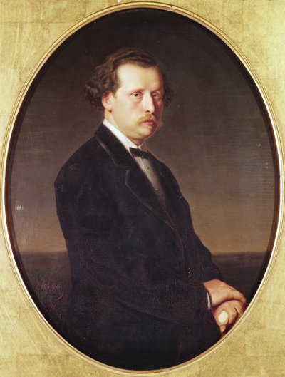 Portrait de N.G. Rubinstein - Vasili Grigorevich Perov