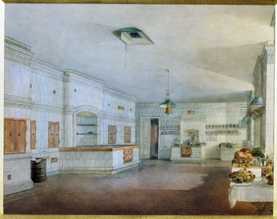 La cuisine du palais Ioussoupov à Saint-Pétersbourg - Vasili Semenovich Sadovnikov