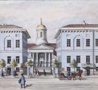 La perspective Nevski à Saint-Pétersbourg, 1830-1840s - Vasili Semenovich Sadovnikov
