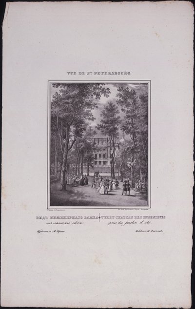 Vues de Saint-Pétersbourg. Château Saint-Michel - Vasili Semenovich Sadovnikov