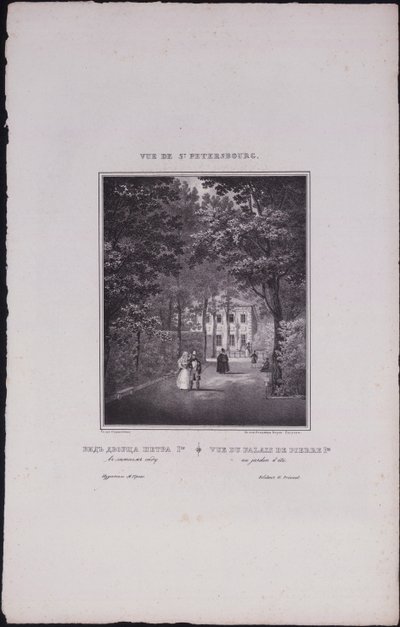 Vues de Saint-Pétersbourg. Le Palais d