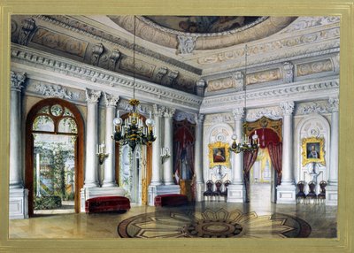 Vue de la salle Antonio Vighi dans le palais Ioussoupov de Saint Petersbourg, aussi appelé palais de la Moika - Vasili Semenovich Sadovnikov