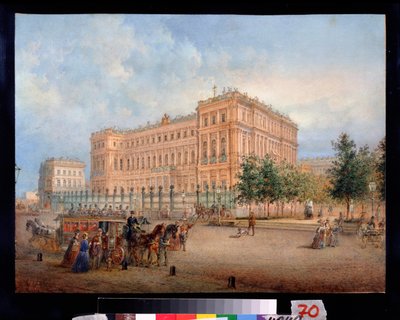 Vue du palais Nicolas à Saint-Pétersbourg - Vasili Semenovich Sadovnikov
