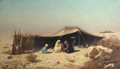 Arabes dans le désert. Étude du Coran - Vasili Vasilievich Vereshchagin