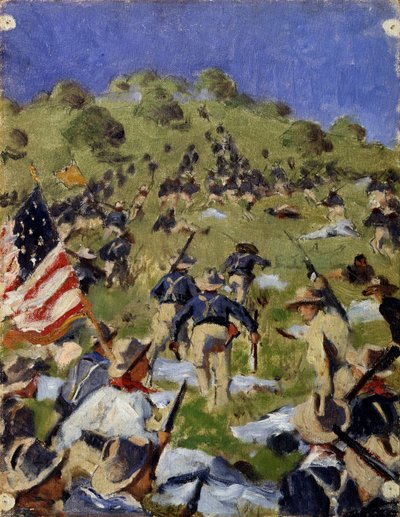 Charge des Rough Riders à San Juan Hill en 1898 - Vasili Vasilievich Vereshchagin