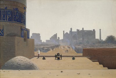 Rue principale à Samarkand tôt le matin, 1869-1870 - Vasili Vasilievich Vereshchagin