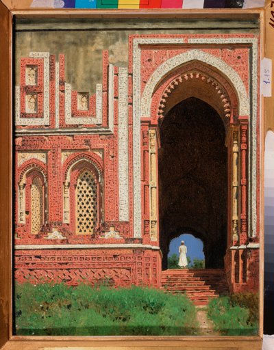 Qutb Minar, une porte entourant le vieux Delhi - Vasili Vasilievich Vereshchagin