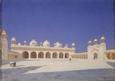 La mosquée de la Perle Moti Masjid dans le Fort Rouge d