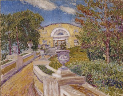 À la propriété Naydenov. Moscou, 1914 - Vasili Vasilyevich Perepletchikov
