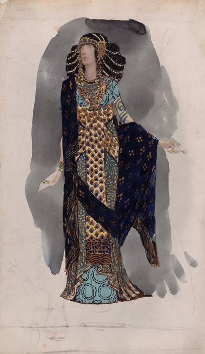 Conception de costume de la série Danseuses orientales, années 1900 - Vasili Vasilyevich Vladimirov