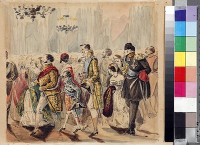 Bal de la haute société - Vasili Venediktovich Baranov