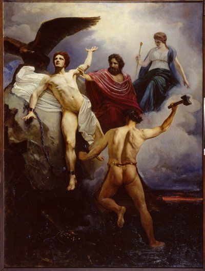 Vulcain enchaînant Prométhée - Vasili Yevmenievich Savinsky