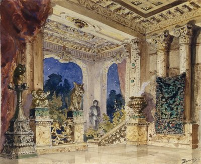 Décor de scène pour l
