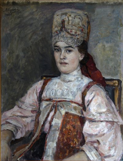 Portrait de Natalia Fyodorovna Matveyeva - Vasilij Ivanovic Surikov