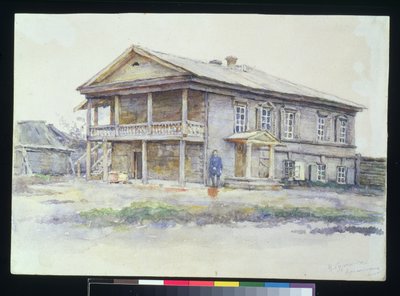 Maison de Sourikov à Krasnoïarsk, 1890-91 - Vasilij Ivanovic Surikov