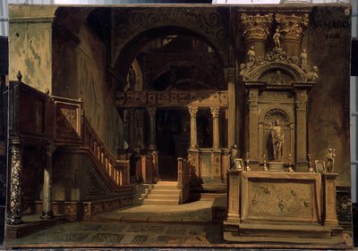 Intérieur de la basilique Saint Marc à Venise - Vasily Grigorievich Khudyakov