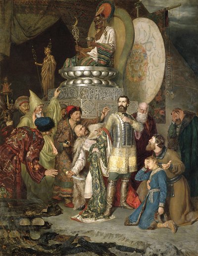 Prince Michel de Tchernigov au camp de Batu Khan, 1246 - Vasily Smirnov