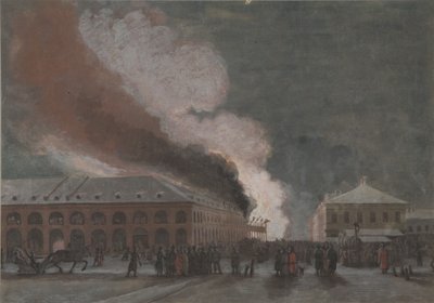Incendie dans les rangées de commerce de sel - Georg Wilhelm Timm