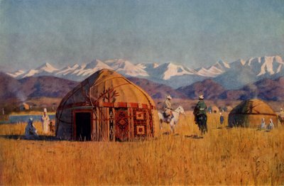Yourte kirghize près de la rivière Chu, 1869-1870, 1965 - Vasily Vereshchagin