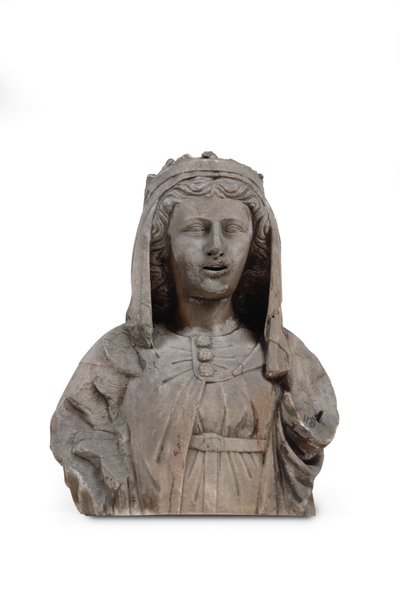 Buste en marbre sculpté d