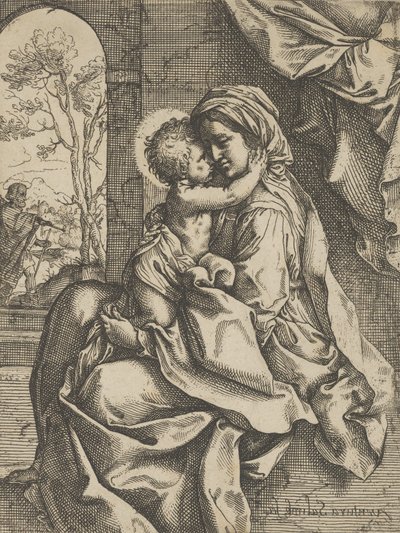 La Vierge assise avec l
