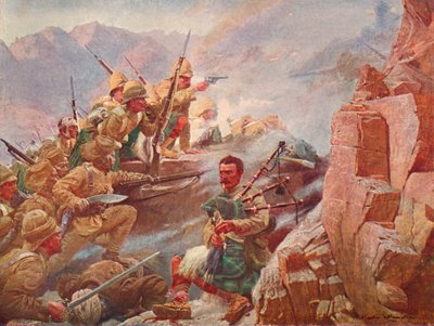 Assaut des hauteurs de Dargai par les 1er Gordon Highlanders et les Gurkhas - Vereker Monteith Hamilton