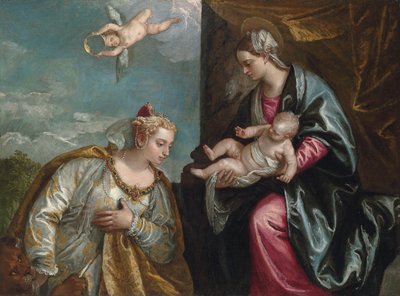 Allégorie de la ville de Venise adorant la Vierge à l