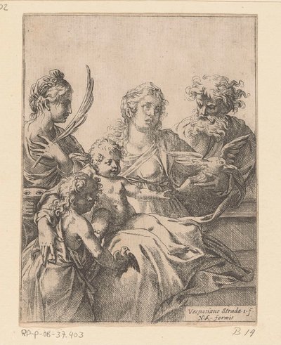 Sainte Famille avec Jean-Baptiste et Élisabeth - Vespasiano Strada