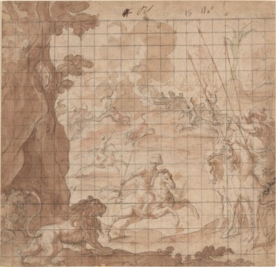 La Chasse au lion - Vicencio Carducho