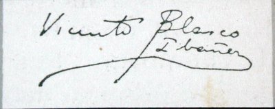 Signature du romancier - Vicente Blasco Ibanez