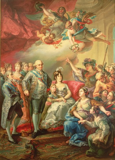 Rendre hommage à Charles IV et sa famille - Vicente Lopez y Portana