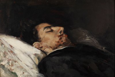 Gustavo Adolfo Bécquer sur son lit de mort - Vicente Palmaroli y Gónzalez