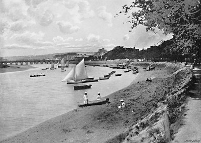 Barnstaple, depuis South Walk, c1896 - Vickery Bros