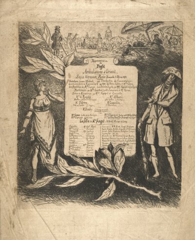 Programme de la représentation du 3 février 1878, salle Ventadour - Vicomte Ludovic Lepic