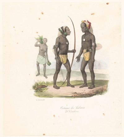 Costumes des habitants de Vanikoro - Victor Adam