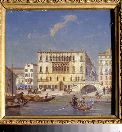 Vue de Venise : le palais Bernardo - Victor Adam