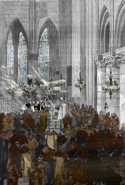 Affaire des possédés de Loudun vers 1630 : les nonnes ursulines possédées lors d