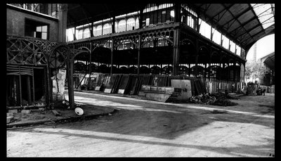 Démolition du marché central à Paris, en août 1971 (photo n/b) - Victor Baltard