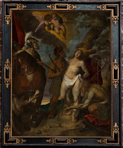 Église paroissiale (Parochiekerk Sint-Walburga). Saint Sébastien. - Victor Boucquet