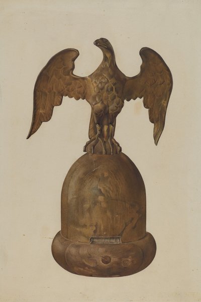 Pommeau de mât de drapeau - Victor F. Muollo