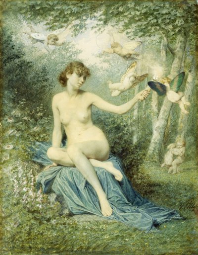 Nymphe chassant l