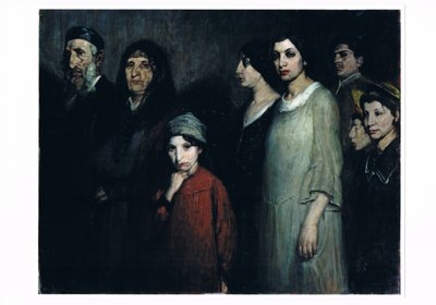 Les émigrants, vers 1910 (huile sur toile) - Victor Hageman