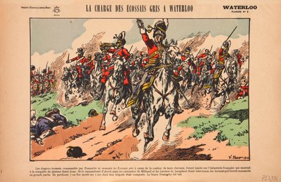 Charge des Royal Scots Greys à la bataille de Waterloo, c.1920 - Victor Huen