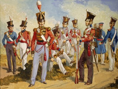 Uniformes des Royal Marines 1815-1850, vers 1924 - Victor Huen