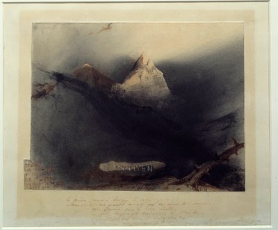 La montagne des mythes. Dessin par Victor Hugo (1802-1885) 1839 Paris, Maison Victor Hugo - Victor Hugo