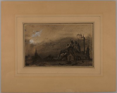 Paysage avec château - Victor Hugo