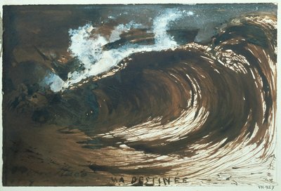 Ma destinee ... (plume, lavis et gouache) - Victor Hugo