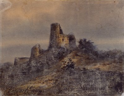 Vue des ruines du château d