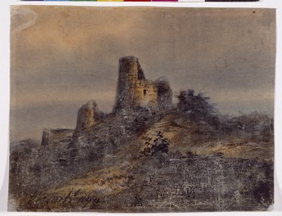 Vue des ruines du château d